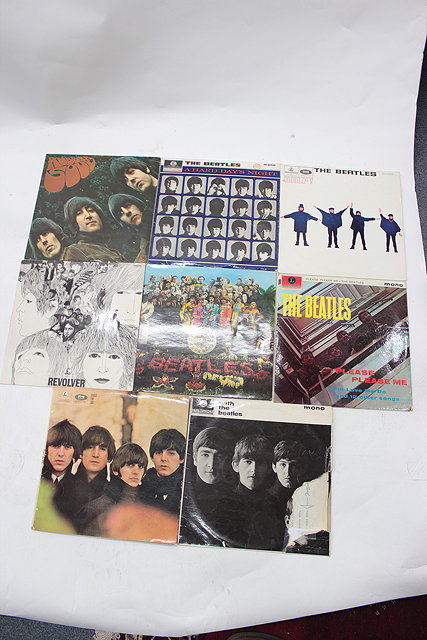 Appraisal: A COLLECTION OF EIGHT BEATLES LP'S consisting of Sargeant Peppers