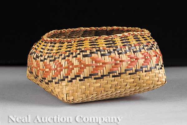 Appraisal: A Small Single Weave Chitimacha Bowl-Shaped Basket attributed to the