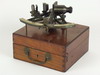 Appraisal: SEXTANT - Mahogany boxed early th C brass sextant polished