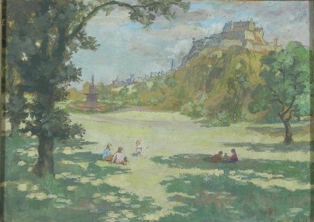 Appraisal: ALICE MAY COOK SCOTTISH - THE CASTLE FROM PRINCES STREET