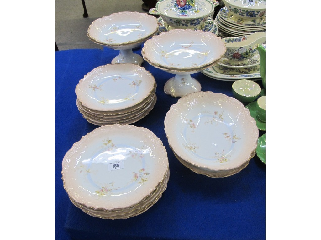 Appraisal: Springer and Co porcelain dessert service