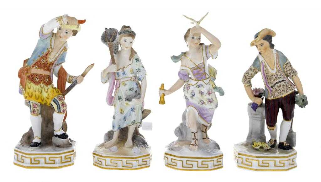 Appraisal: A SET OF ROYAL CROWN DERBY EMBLEMATICAL FIGURES OF THE