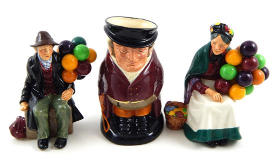 Appraisal: Royal Doulton three figures all marked on base The Balloon