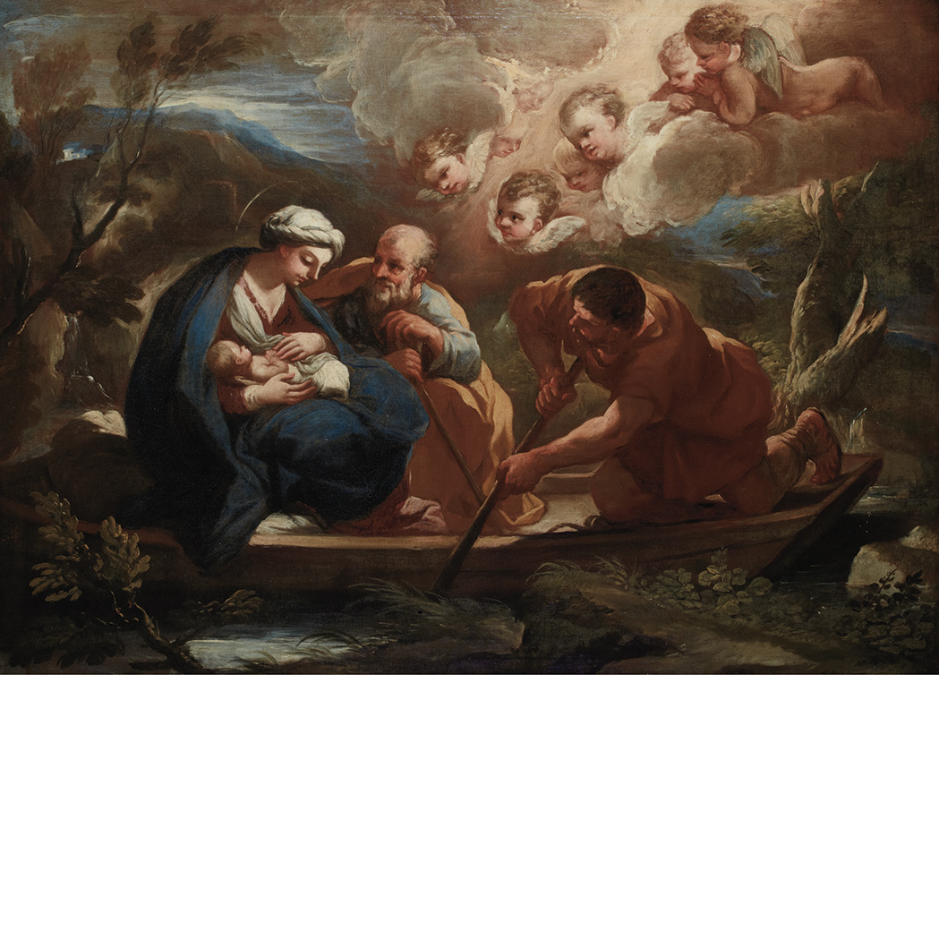 Appraisal: Follower of Carlo Maratta The Flight to Egypt Oil on