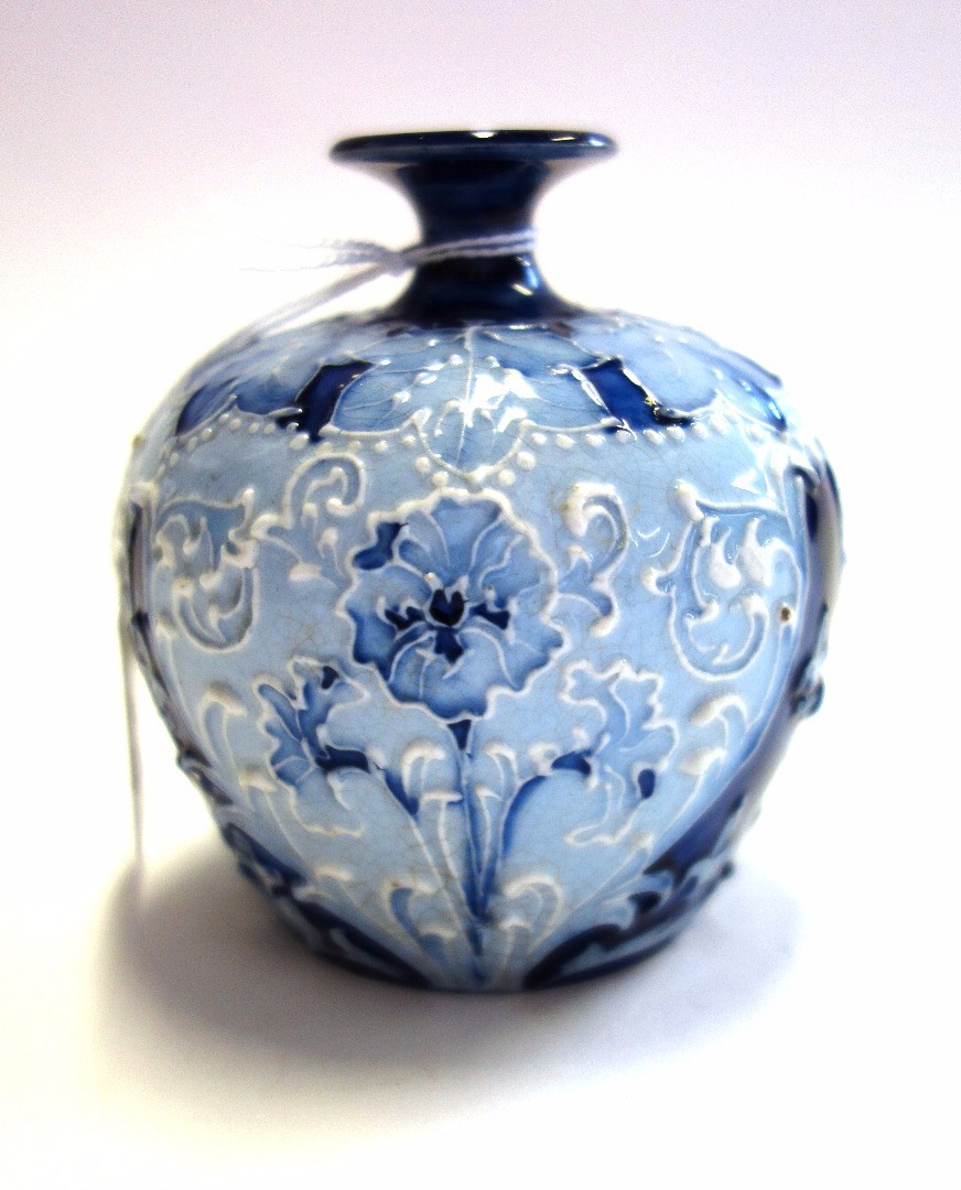 Appraisal: A Moorcroft Florian ware vase circa decorated in the 'Daffodil'