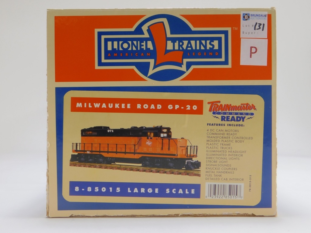 Appraisal: LIONEL LARGE SCALE MILWAUKEE ROAD GP- TRAIN Item no -