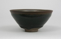 Appraisal: Oil Glaze Bowl Chinese Sung Period Jian-type stoneware bowl with