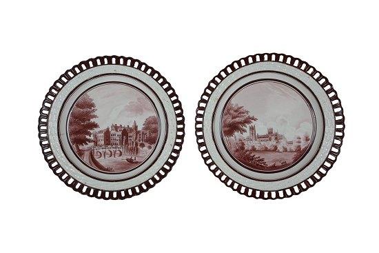 Appraisal: A pair of early th Century creamware plates possibly Wedgwood