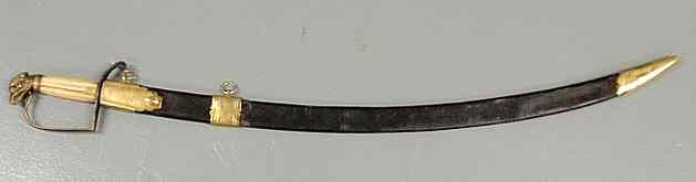 Appraisal: American officer's sword - with a brass eagle head and