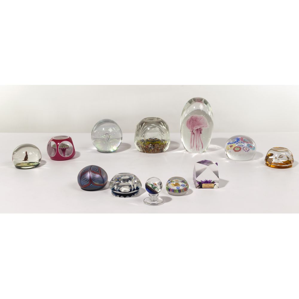 Appraisal: PAPERWEIGHT ASSORTMENT items including Baccarat an Orient and Flume and