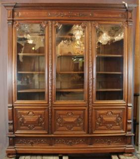 Appraisal: French th qtr th century A Louis XIII door bookcase