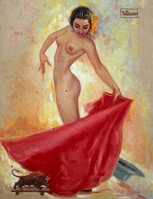 Appraisal: Fulgencio F Corral - Fulgencio F Corral - Untitled Nude