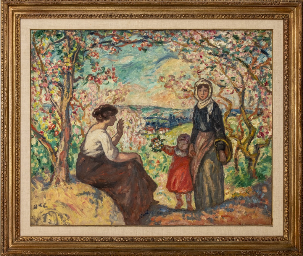 Appraisal: GEORGES D'ESPAGNAT 'LE PRINTEMPS' OIL ON CANVAS Georges D'Espagnat French