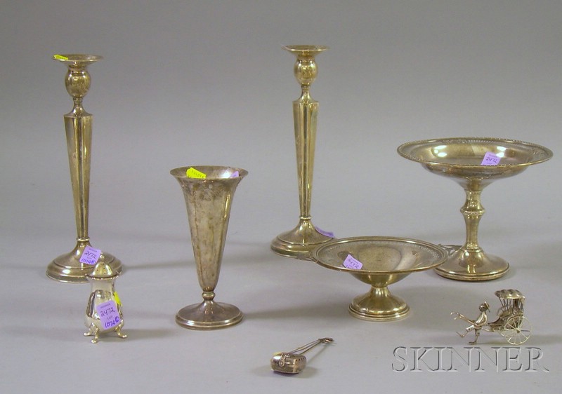 Appraisal: Eight Silver Serving and Table Items including a Tiffany sterling