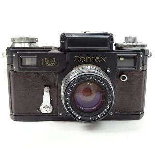 Appraisal: Vintage Zeiss Contax Black Body Camera with Sonnar Lens and