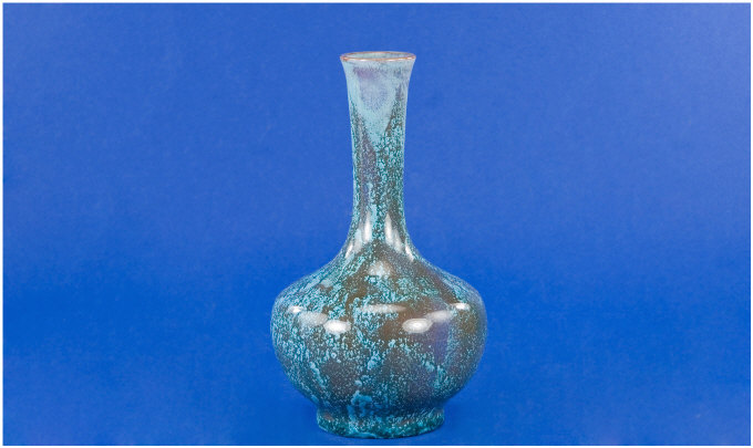 Appraisal: Royal Lancastrian Lustre Vase Glazed In A Green Brown Mottled