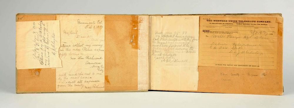 Appraisal: Wells Fargo Delivery Receipt Book This is a used book