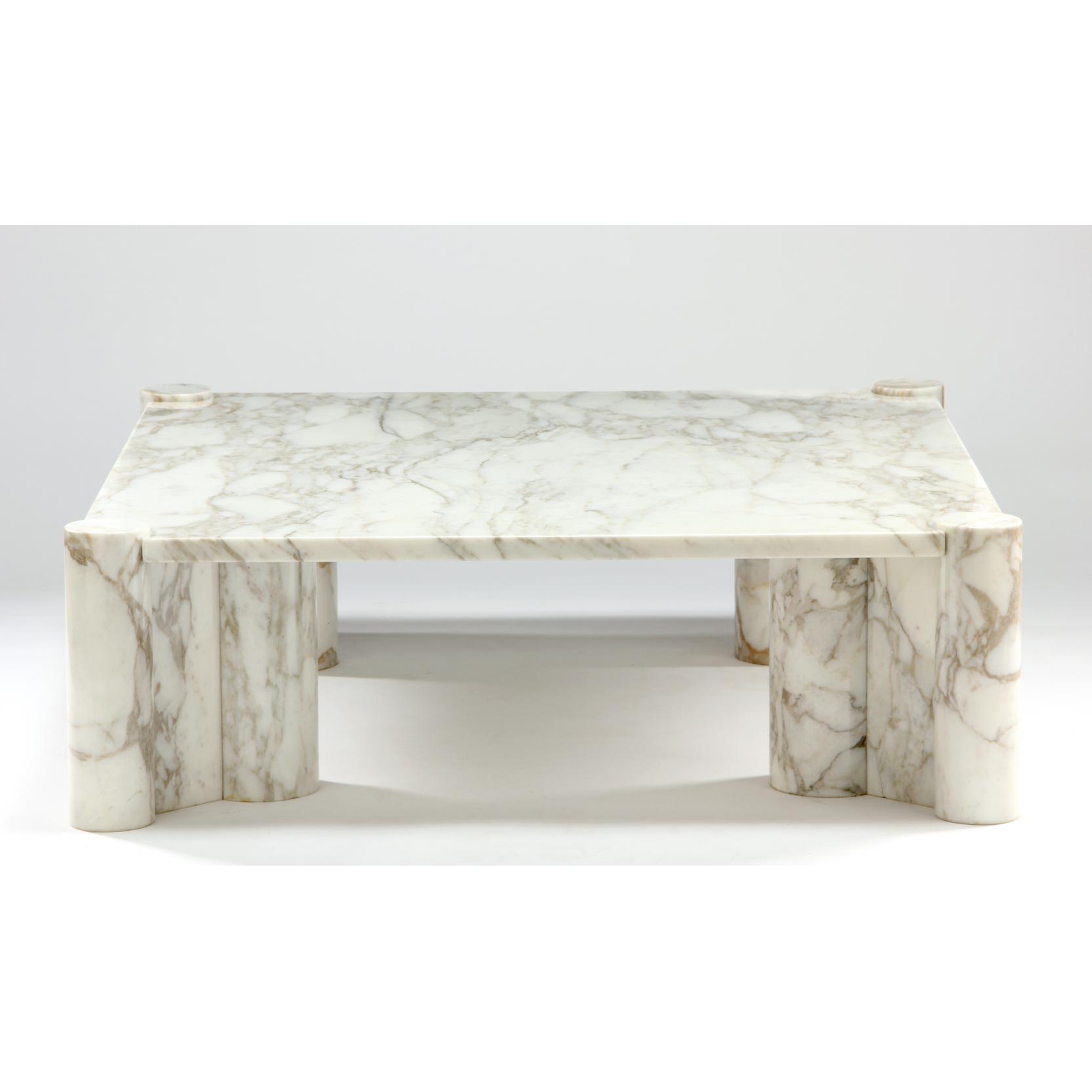 Appraisal: Gae Aulenti Italy - Jumbo Marble Coffee Table Knoll square