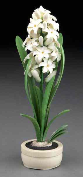 Appraisal: Japanese Meiji carved polychrome ivory daffodil International shipping IS NOT