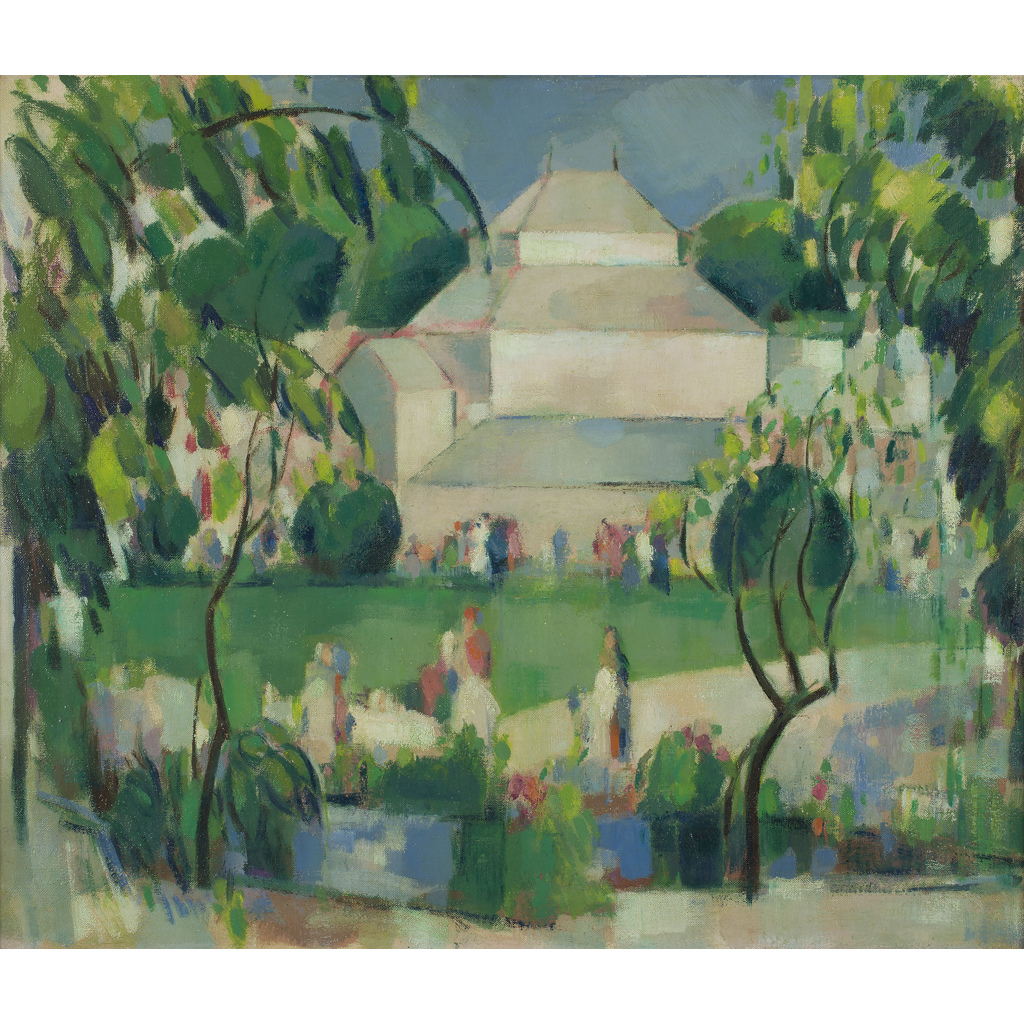 Appraisal: JOHN DUNCAN FERGUSSON R B A SCOTTISH - GREENHOUSE BOTANIC