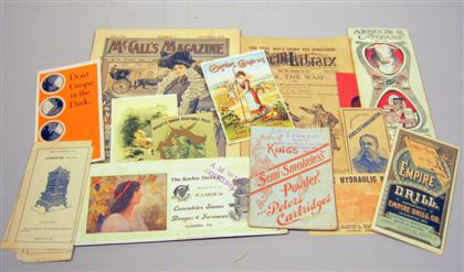 Appraisal: Lot American Ephemera Periodical Literature ca - Includes American manufacturers