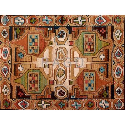 Appraisal: EGE AXMINSTER Wool area rug with native motif Denmark s