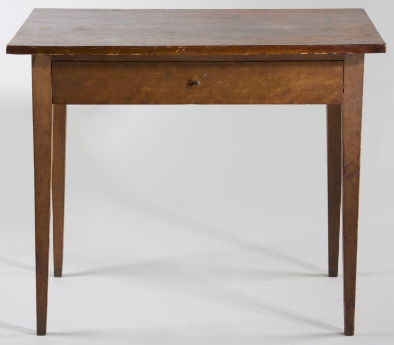 Appraisal: Mid-Atlantic Hepplewhite Center Table circa cherry with poplar and white