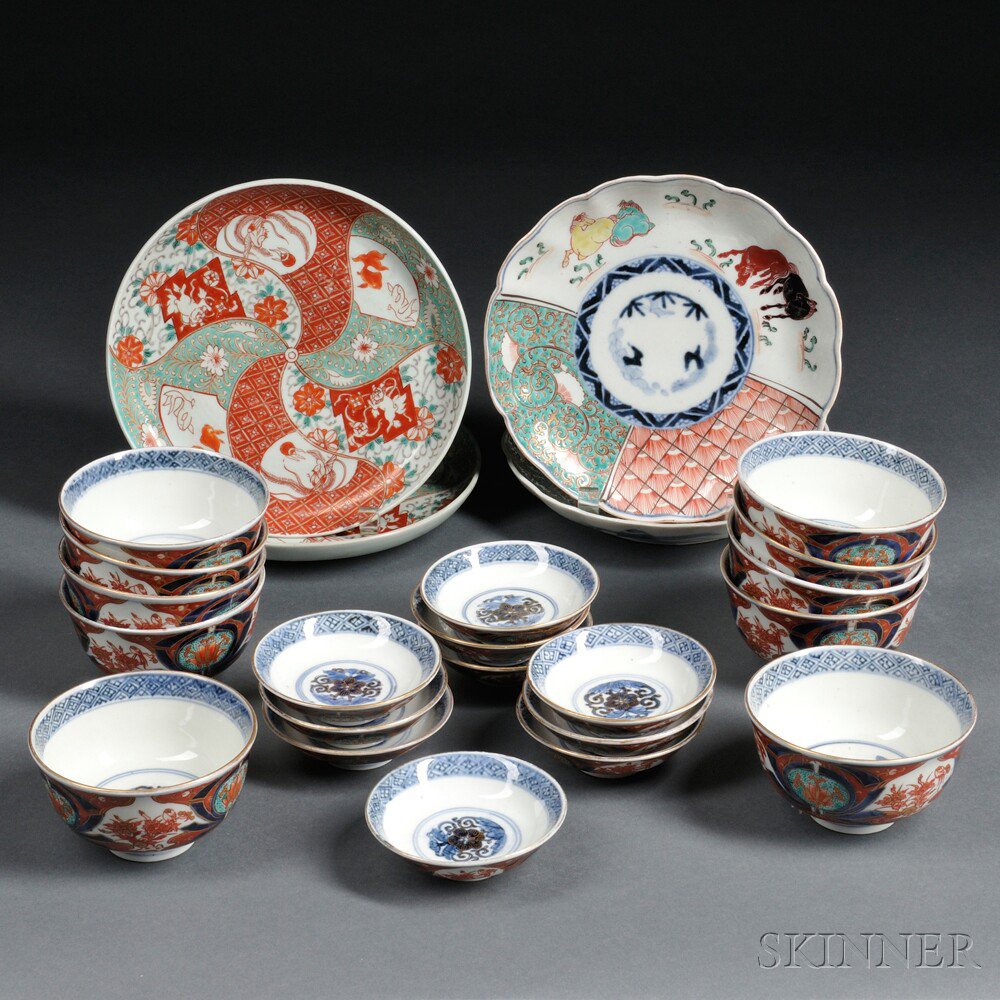 Appraisal: Group of Tableware Japan th century ten Arita covered bowls