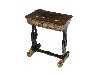 Appraisal: A CHINESE EXPORT BLACK AND GOLD LACQUER WORK TABLE the