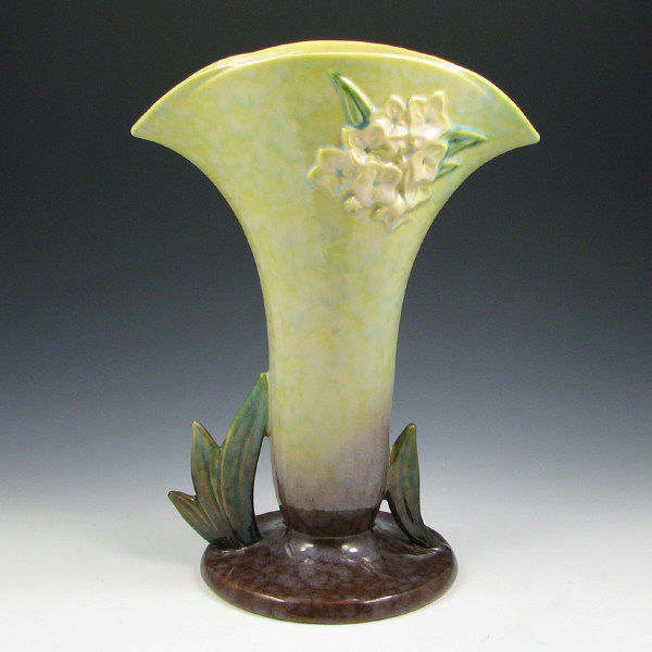 Appraisal: Roseville Wincraft - Vase Roseville Wincraft vase in green and