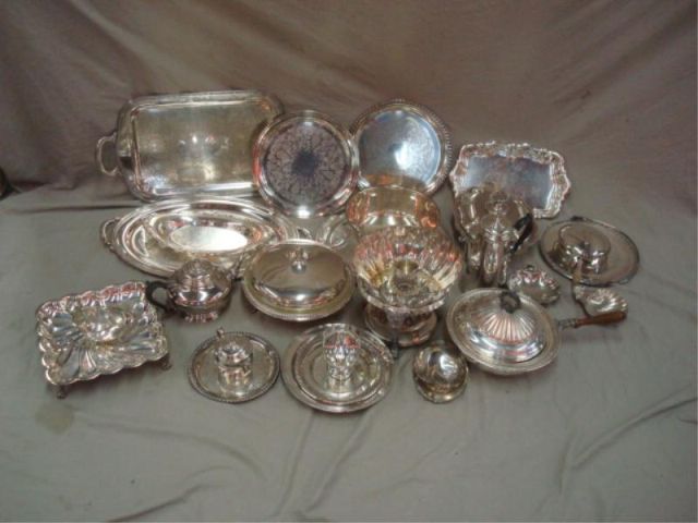 Appraisal: Large Lot of Silverplate