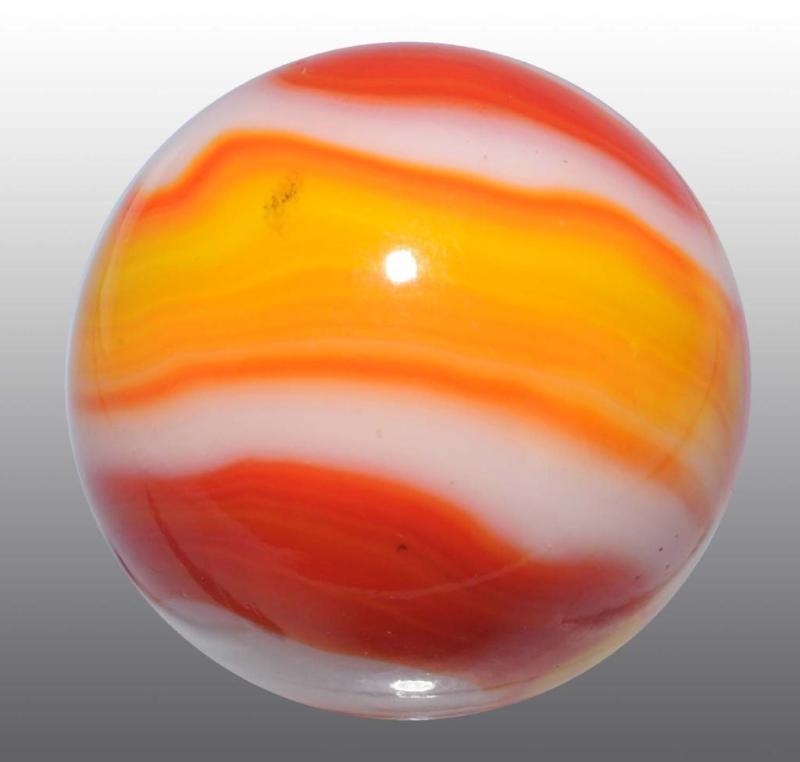 Appraisal: Christensen Marble Description Nice alternating colors of yellow red and