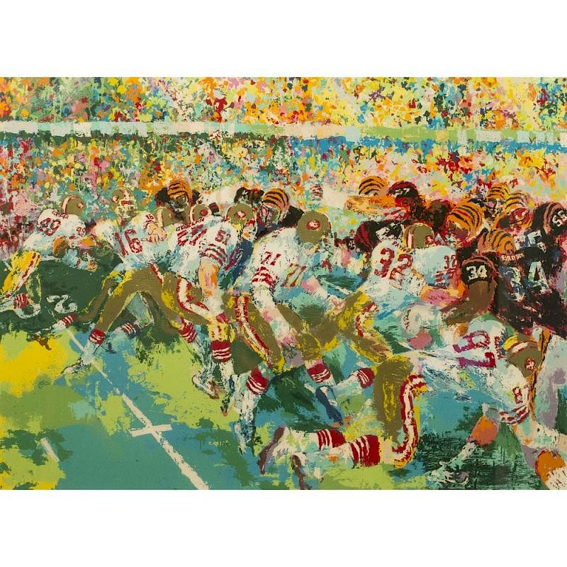 Appraisal: Leroy Neiman - Serigraph Silverdome Superbowl Framed Leroy Neiman -