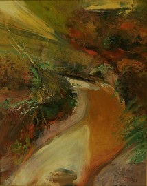 Appraisal: Reinis Zusters - Jamison Creek oil on board signed 'Zusters'