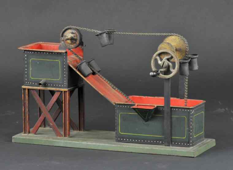 Appraisal: MARKLIN DREDGE WITH STEAM ENGINE Germany ''Baggermachine'' dredge features chain