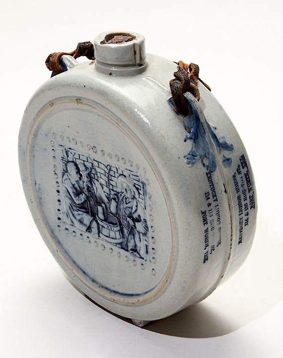 Appraisal: Whites of Utica New York Gallon Stoneware Canteen for Kentucky