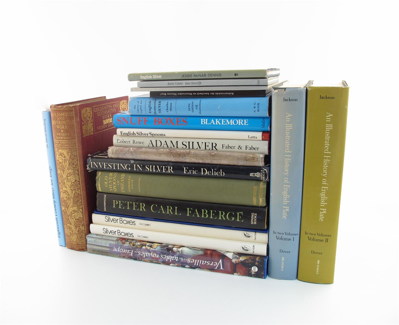 Appraisal: A quantity of assorted silver-related reference books