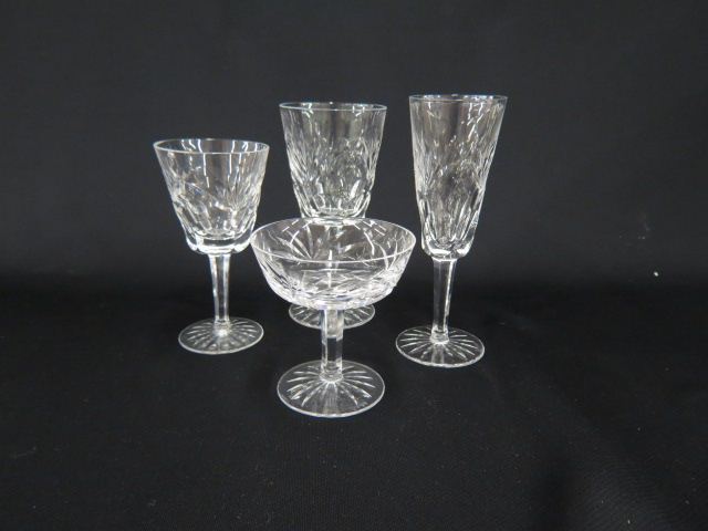 Appraisal: pcs Waterford Ashling Stemware Setfine cutwork goblets wines tall wines