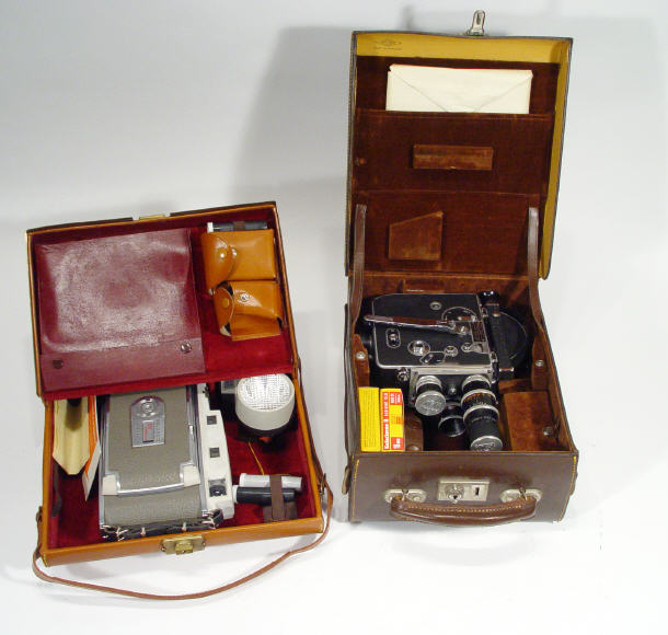 Appraisal: Cased Polaroid hand camera and a Paillard Bolex cin camera