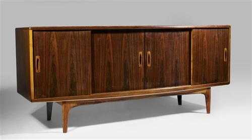 Appraisal: TRAVAIL DANOIS SIDEBOARD Danemark vers pour H P Hansen Palissandre