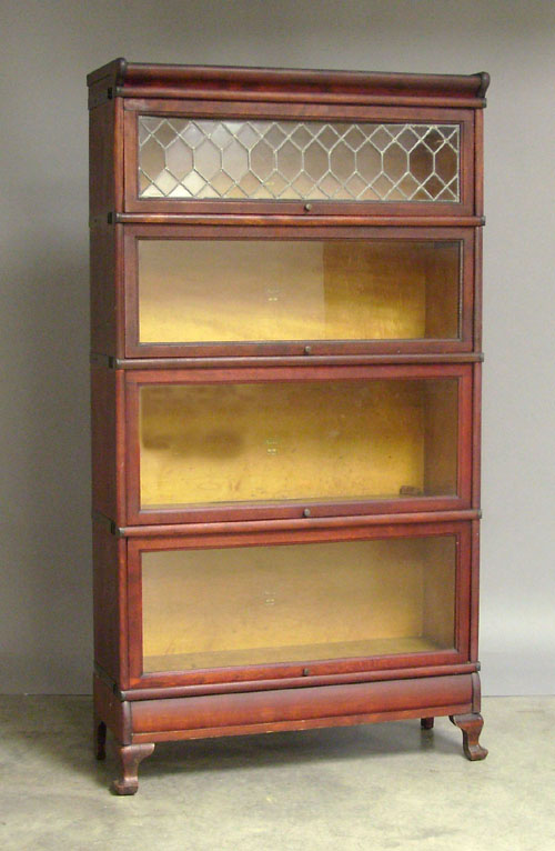 Appraisal: Cherry stacking bookcase by Macey h x w