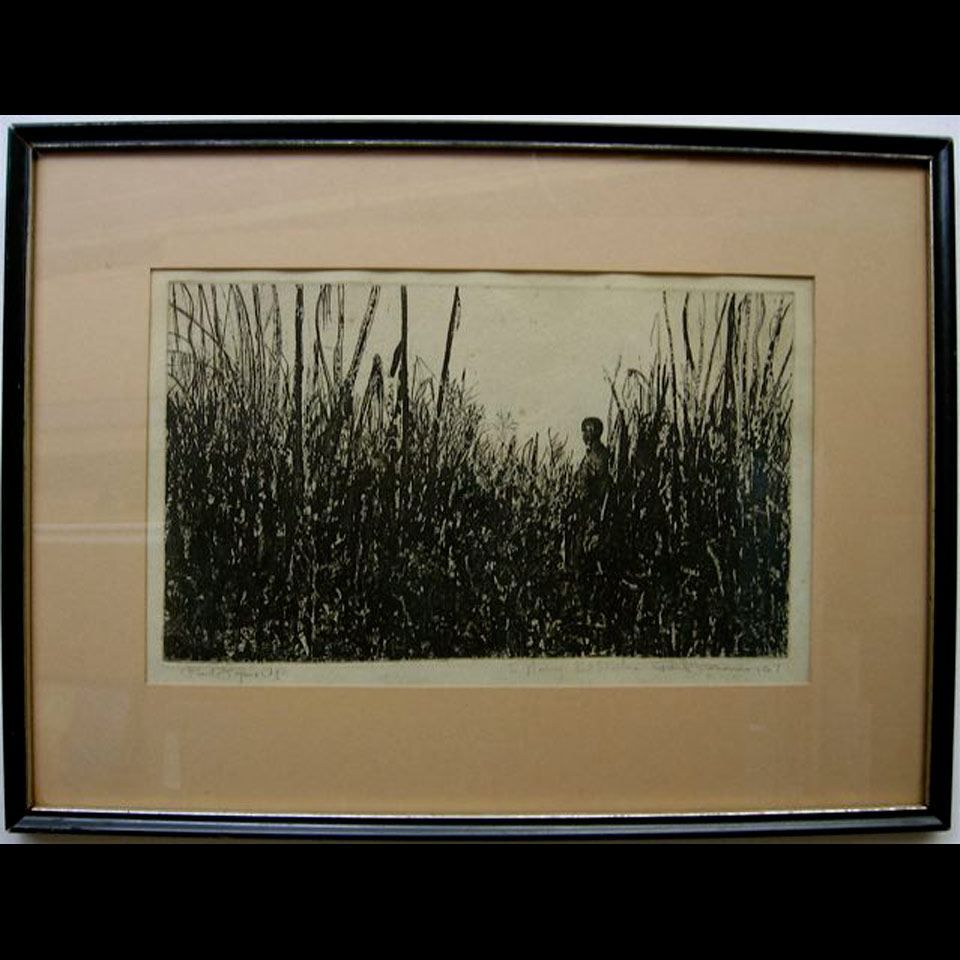 Appraisal: REED FIGURE PAUL FOURNIER - CANADIAN ETCHING - ARTIST PROOF