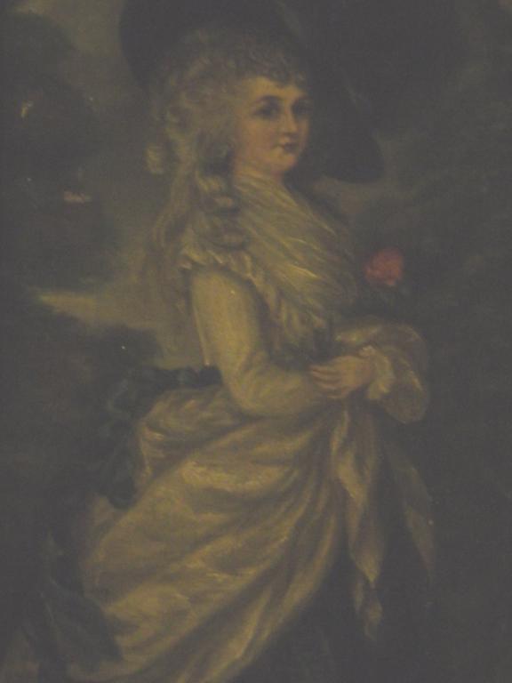 Appraisal: thC English SchoolThree quarter length portrait of a ladyoil on