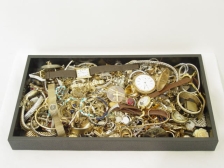 Appraisal: A Misc jewelry lot-findings in gold gold filled silver etc