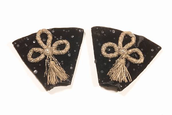 Appraisal: An Eleanor Powell set of costume cuffs from Born to