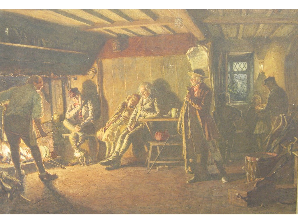 Appraisal: HENRY REYNOLDS STEER R I - Figures by a Tavern