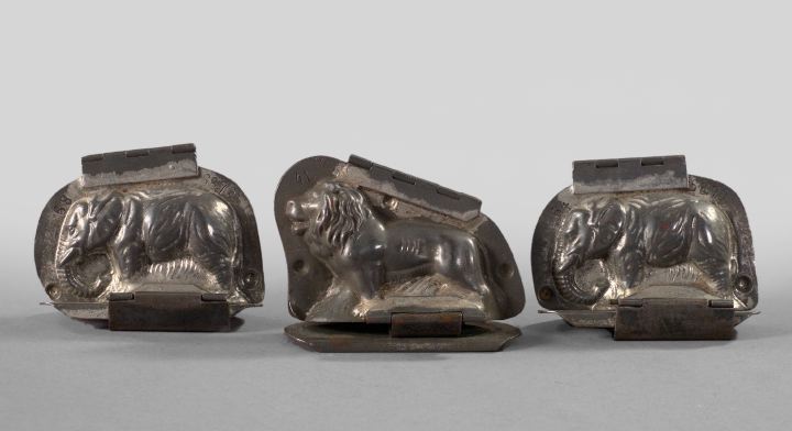 Appraisal: Interesting Trio of European Tin Chocolate Molds first quarter th