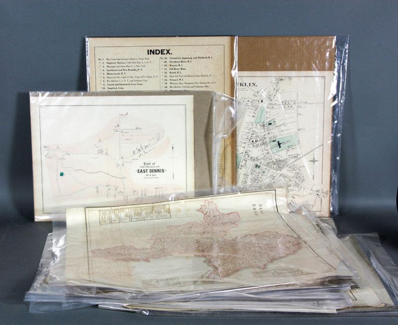 Appraisal: - Hand-Colored Maps Lot of fourteen hand-colored maps eleven of