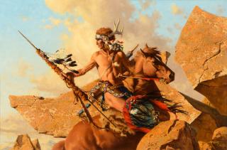 Appraisal: FRANK MCCARTHY - The Way of the Ancient Migration oil