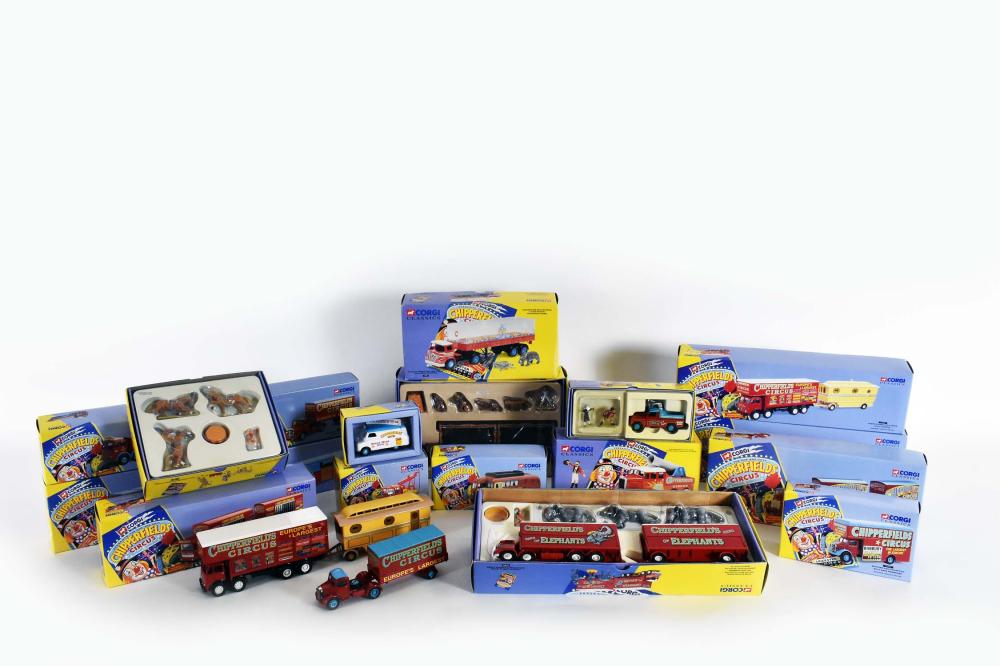 Appraisal: GROUP OF CORGI CLASSIC CHIPPERFIELD CIRCUS TOY VEHICLES all in